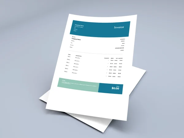 google sheets invoice template