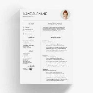 Resume Template Simple for Google Docs and Word