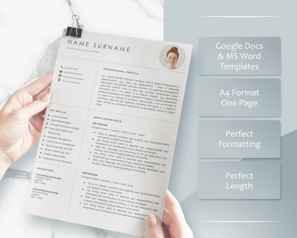 Software Developer Resume Bundle - Google Docs Templates - Image 3