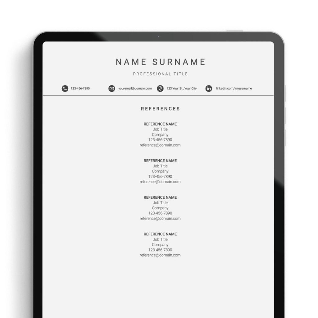Cover Letter For Resume & References - Google Docs Templates - OkiDocs