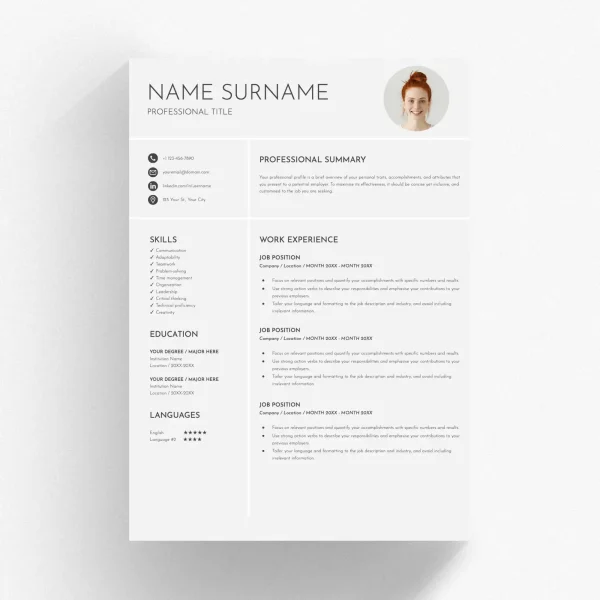 basic resume template google docs 00007