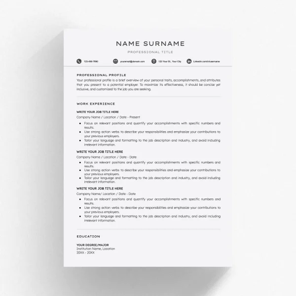 microsoft word resume templates modern 00039