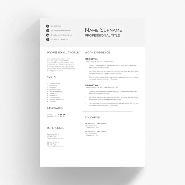 self employed resume templates 00122