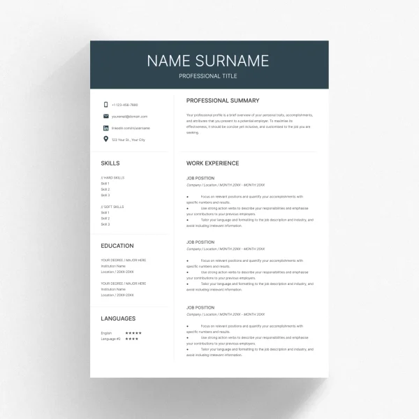 Business Analyst Resume Template - Strategic Insight Professional Design for Google Docs & Word