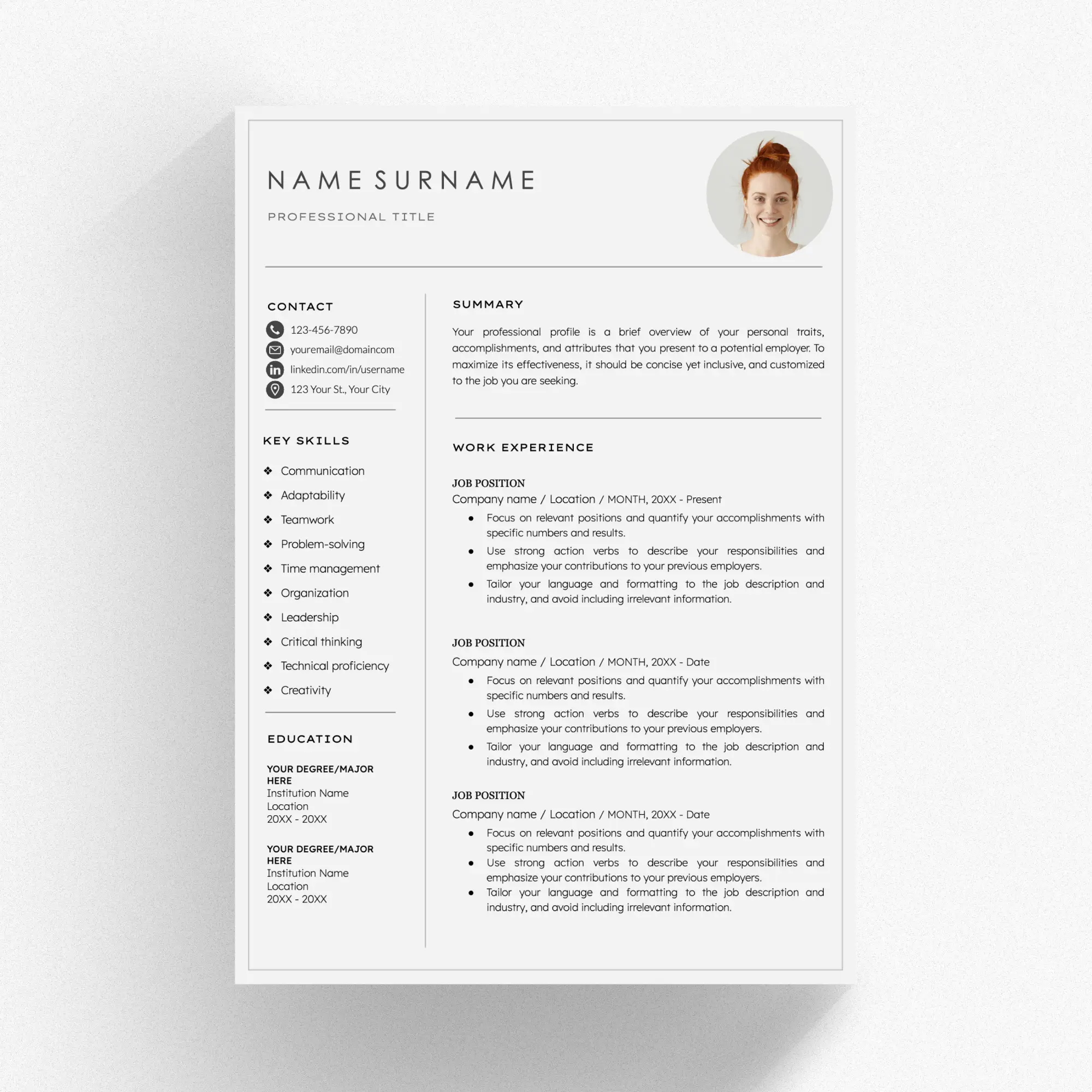 executive director resume template 00136-2