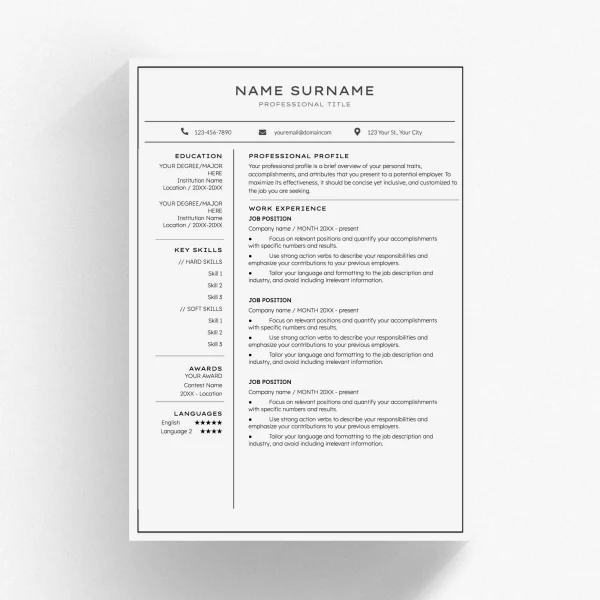 Social Media Manager Resume Template - Engaging Content Strategist Design for Google Docs & Word