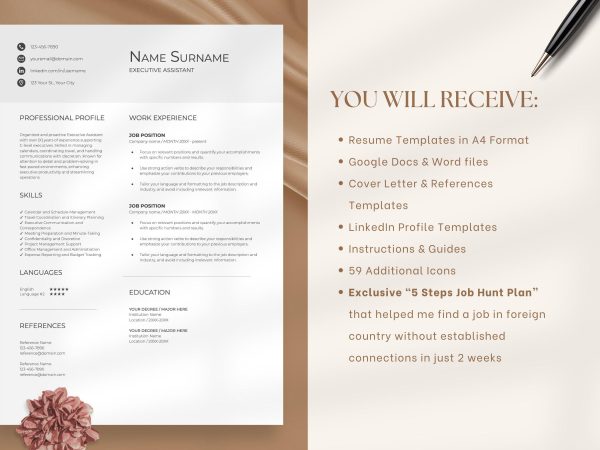 Self-Employed Resume Template – Highlight Your Entrepreneurial Journey with Style - Image 2