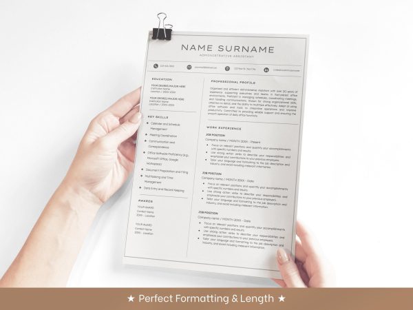 Resume and Cover Letter - Google Docs Templates Instant Download - Image 4