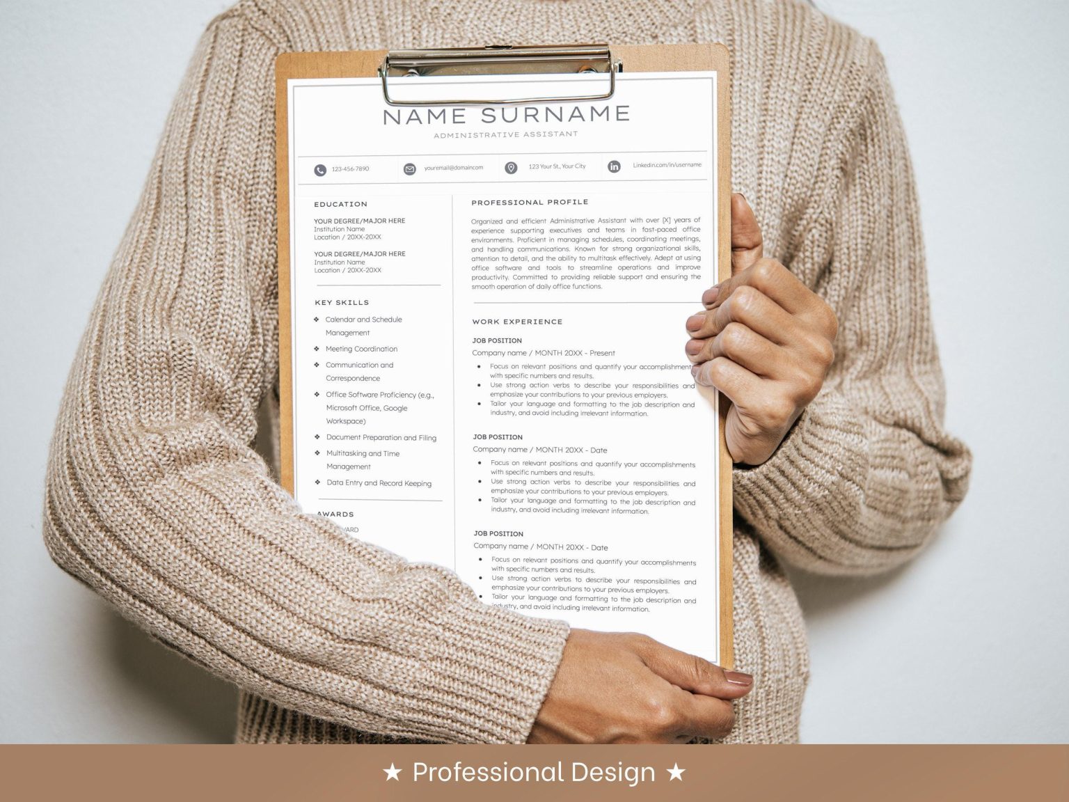 Resume And Cover Letter - Google Docs Templates Instant Download - OkiDocs