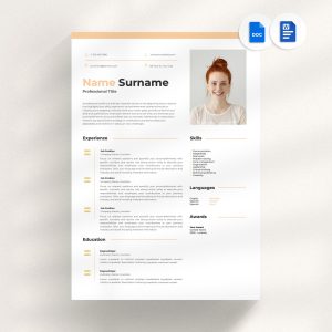 Classic ATS Optimized Resume Template Word ATS Friendly CV Design Basic Resume Google Docs Experienced Professionals & Executive Roles