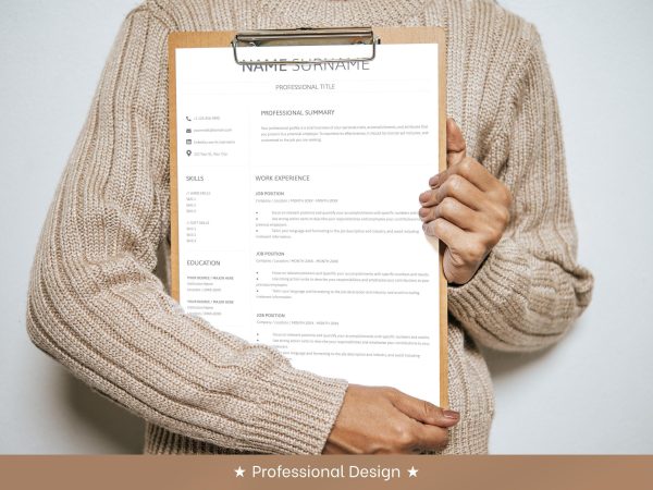 HR Resume Template - Human Resources Expert Design for Google Docs & Word - Image 5