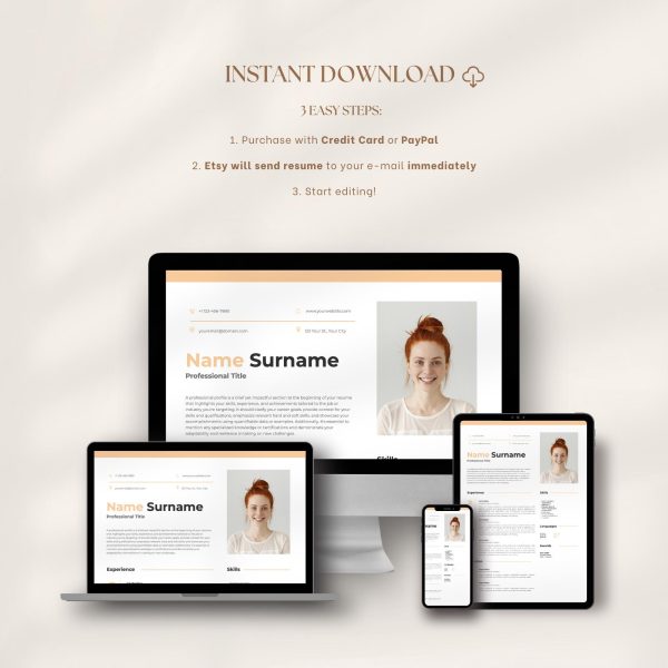 Classic ATS Optimized Resume Template Word ATS Friendly CV Design Basic Resume Google Docs Experienced Professionals & Executive Roles - Image 6