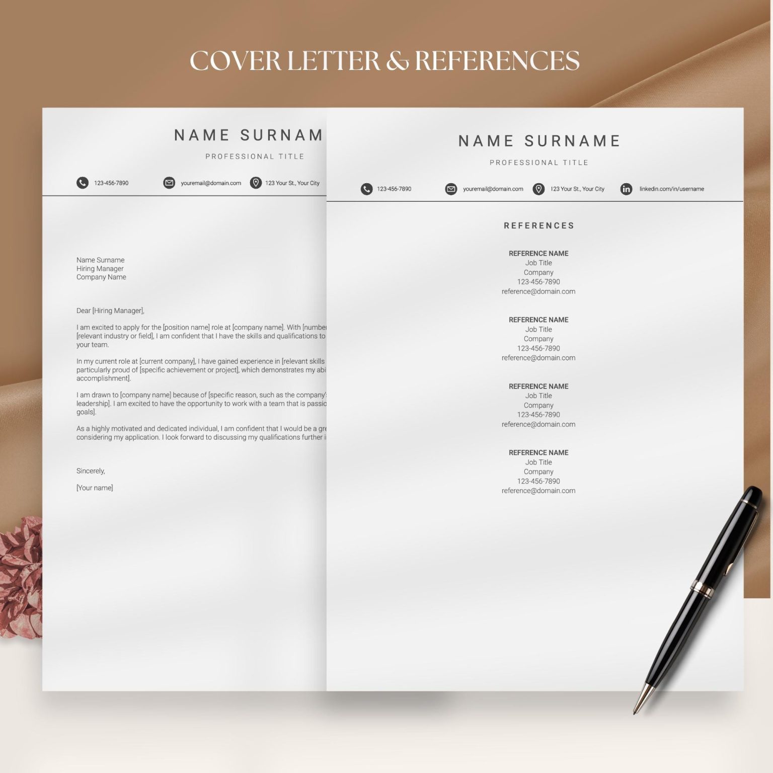 ATS Resume Template - Optimized For Applicant Tracking Systems Design ...