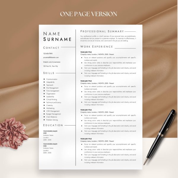 Best Resume Template for ATS - Top-Rated Design for Optimal ATS Compatibility - Image 2