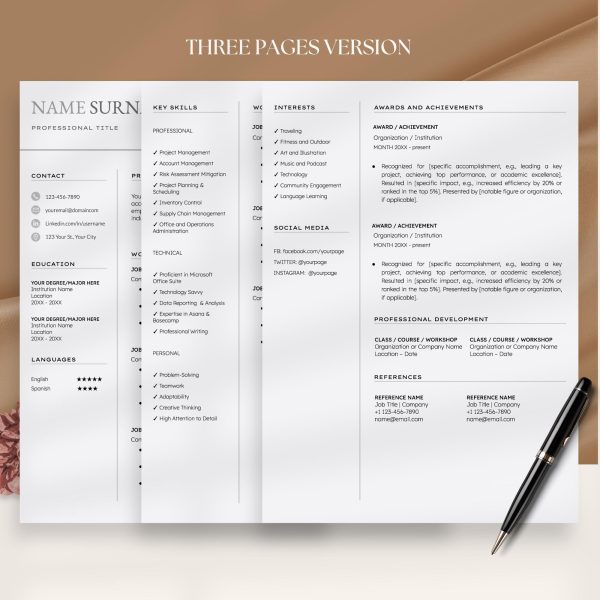 Resume Template Google Docs in English – Access a Range to Elevate Your Application - Image 4