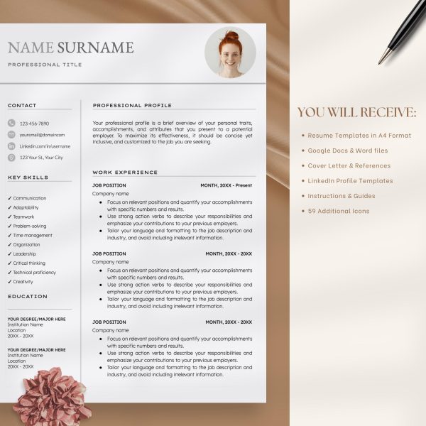 Resume Template Google Docs in English – Access a Range to Elevate Your Application - Image 9