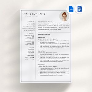 Resume template Word CV template professional resume modern resume executive resume simple resume resume with photo ats resume