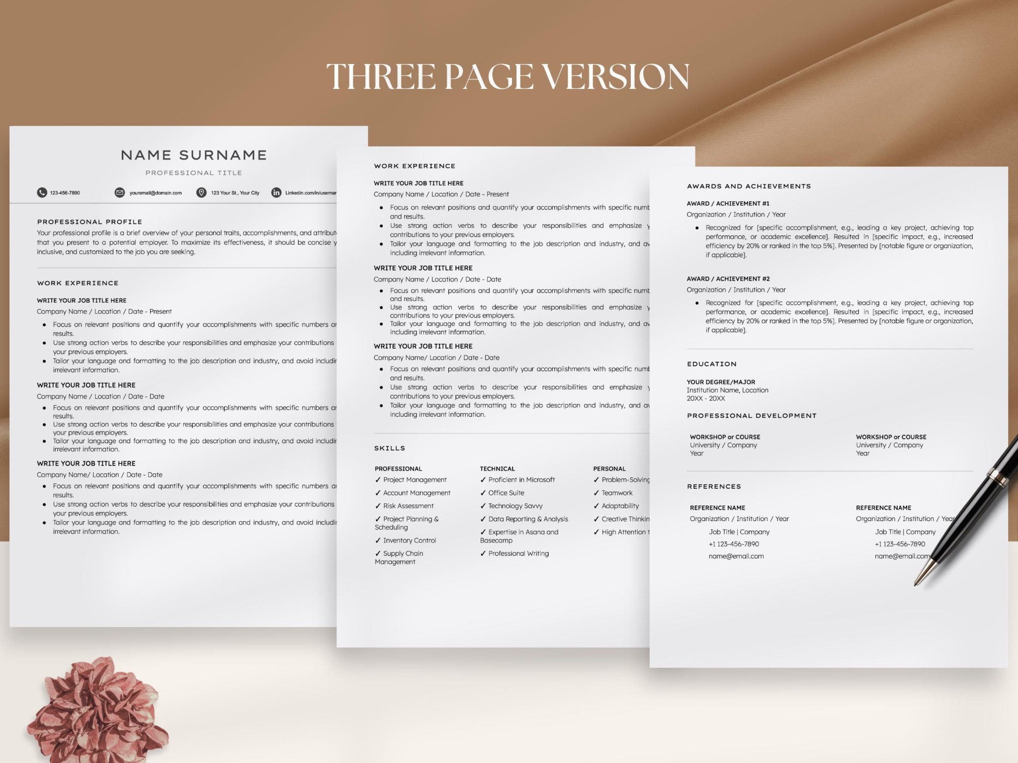 Microsoft Word Resume Template Modern – Contemporary Designs For A ...