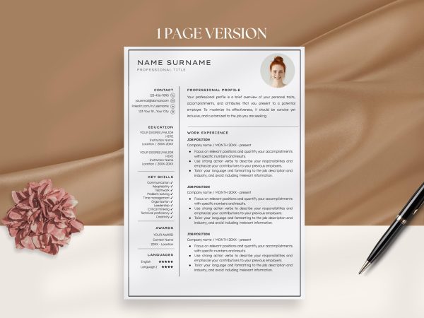 Cool Google Doc Resume Template – Stand Out with Sleek and Modern Design - Image 2