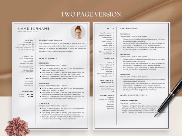 Cool Google Doc Resume Template – Stand Out with Sleek and Modern Design - Image 3