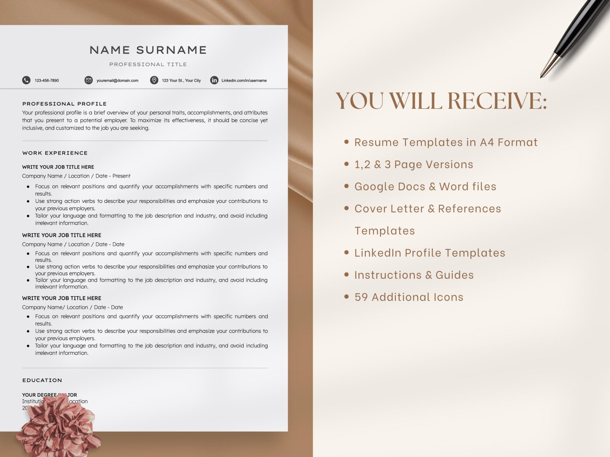 Microsoft Word Resume Template Modern – Contemporary Designs For A ...