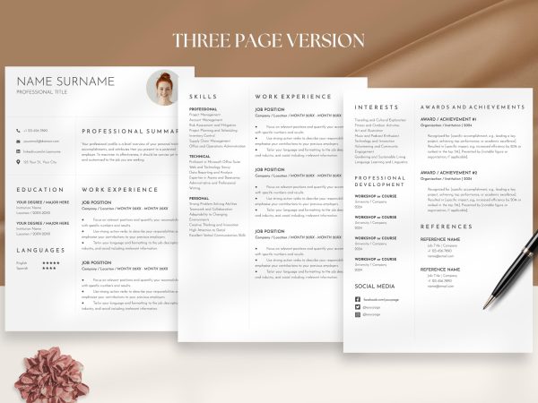 Change of Career Resume Template – Transition Seamlessly with a Tailored Design - Image 4