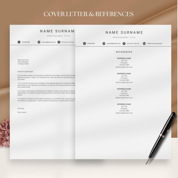 ATS Resume Template ATS Friendly Resume Template Word Resume Template Google Docs Simple Resume Template Resume Template Minimalist - Image 3