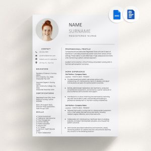 Registered Nurse Resume Nursing Student Resume Nurse Resume New Grad Nurse CV Template Medical Medical Assistant Resume Student Nurse