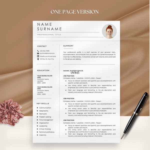 Yoga Teacher Resume Template - Holistic Instructor Professional Profile Design for Google Docs & Word - Image 2