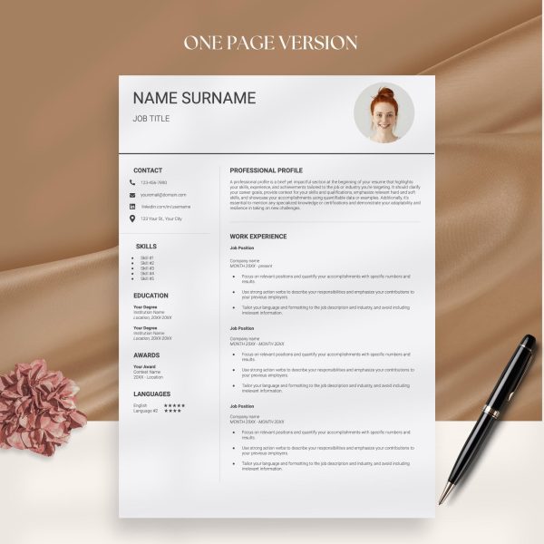 Remote Job Resume Template – Tailored for Success in Virtual Work Environments - Image 2