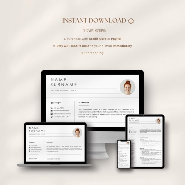 Yoga Teacher Resume Template - Holistic Instructor Professional Profile Design for Google Docs & Word - Image 6