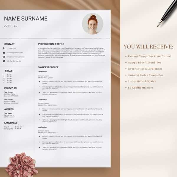 Remote Job Resume Template – Tailored for Success in Virtual Work Environments - Image 5