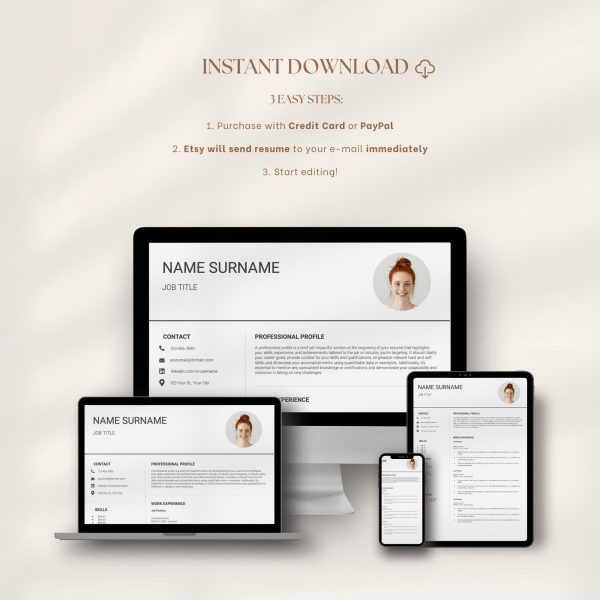 Remote Job Resume Template – Tailored for Success in Virtual Work Environments - Image 6
