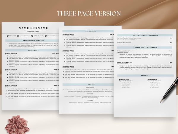 Minimalist Resume Template for Google Docs – Streamlined Design for a Modern Appeal - Image 4