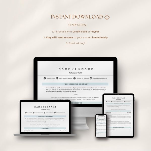 Minimalist Resume Template for Google Docs – Streamlined Design for a Modern Appeal - Image 8