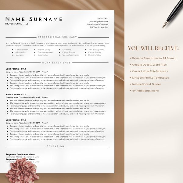 ATS Approved Resume Templates - Vetted & Approved Designs for ATS Compatibility - Image 5