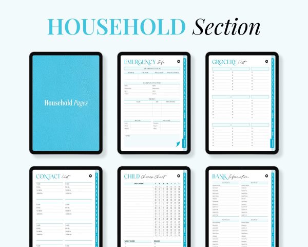 2025-2026 All-in-One Digital Planner Budget Finance Self Care Notebook Daily Planner Goodnotes Planner iPad Notability Planner - Image 5