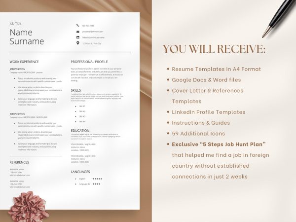 Computer Science Resume Template - Tech Innovation Specialist Design for Google Docs & Word - Image 2