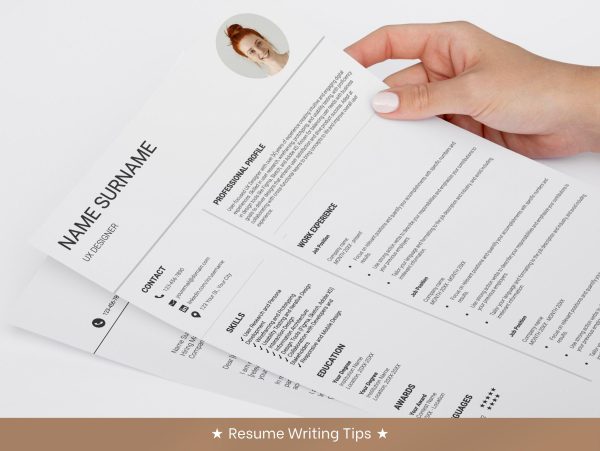 Clean Minimalist Resume Template Google Docs Word Executive cv Bundle with Cover Letter and Icons Included A4 UX Designer - Image 6