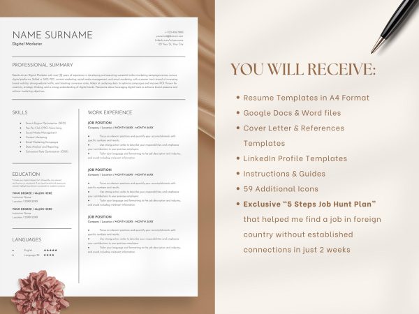 Perfect Resume Template – Achieve a Flawless Presentation of Your Professional Profile - Image 2