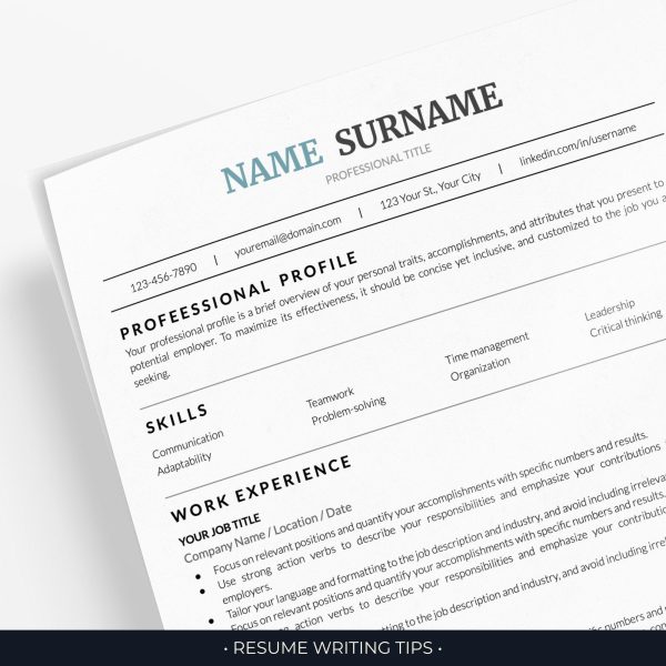 Google Drive Resume Template ATS - Google Drive-Ready for ATS-Friendly Applications - Image 2