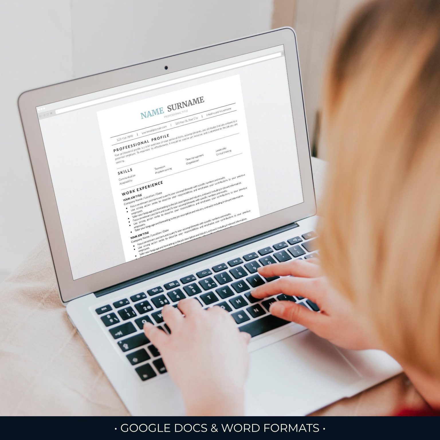 Google Drive Resume Template ATS - Google Drive-Ready For ATS-Friendly ...