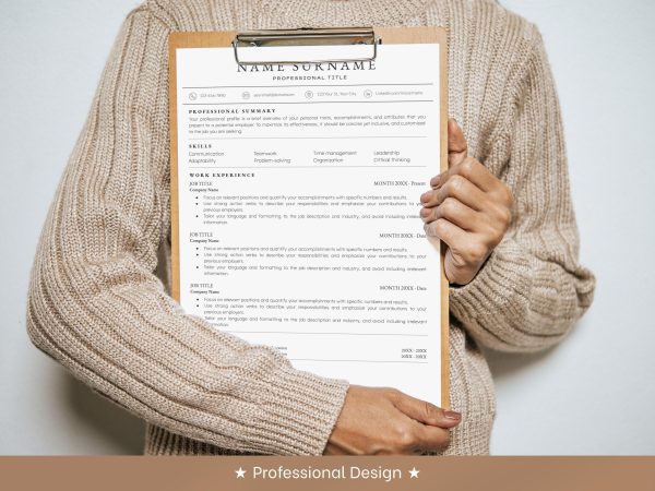 Powerful Resume Template – Make a Lasting Career Impression with Impactful Design - Image 6