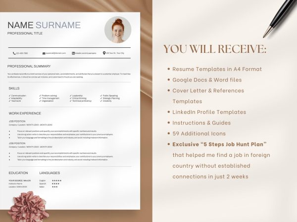 Software Engineer Resume Template - Cutting-Edge Tech Professional Design for Google Docs & Word - Image 2