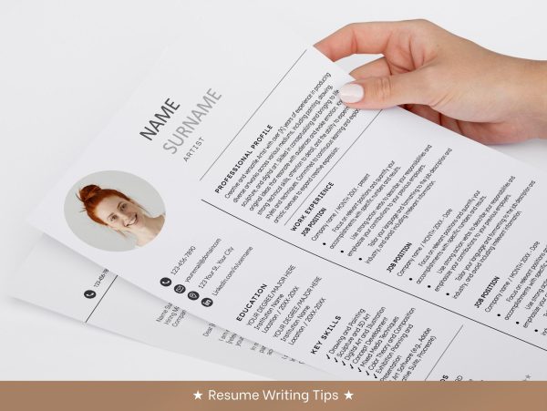Artist Resume Template with Photo  Creative CV Template for Theatre  Modern Curriculum Vitae for Creative Professionals - Image 6