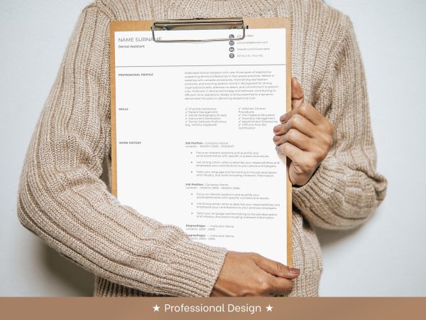 Single Page Resume Template – Condensed Format for a Quick and Impactful Overview - Image 5
