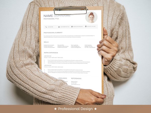 Resume Template for Minimal Experience – Craft a Professional CV for Entry-Level Roles - Image 6