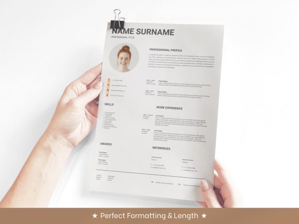 Bartender Resume Template - Signature Mixologist Profile Design for Google Docs & Word - Image 4