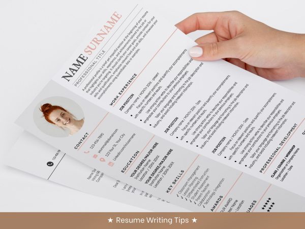 Resume Template Modern Resume Template with Photo Resume Template Word Creative Resume Cover Letter Professional CV Template - Image 6