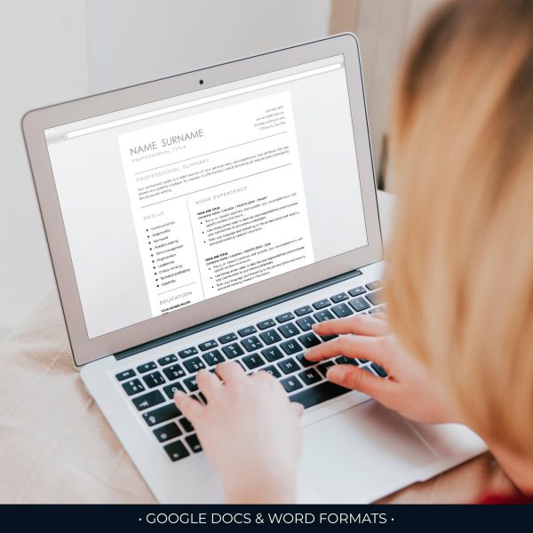 ATS Friendly Resume Template Minimalist Resume Template for Word Google Docs Resume Template CV Executive Resume Instant Download - Image 4